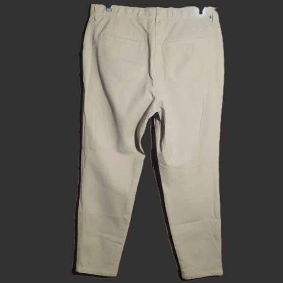 Chico's So Slimming Lt. Beige Ankle Pants Tummy Control - Size 1 (fits size 8) - Picture 2 of 12